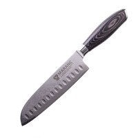 Cutit santoku profesional Maranc, otel de damasc, 18 cm, M46 - 1