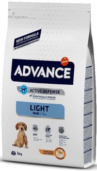 ADVANCE Mini LIGHT, Pui şi orez, 3kg - 1