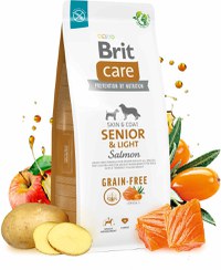 BRIT CARE Grain-free SENIOR & Light, cu Somon şi Cartofi - 1