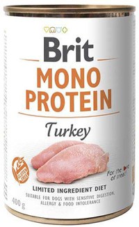 BRIT Conservă monoproteică pentru câini, cu Curcan 400g - 1