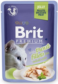 BRIT PREMIUM plic, File fraged de păstrăv în jeleu 85g - 1