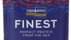 FISH4DOGS Finest Plic pentru câini, cu bucăţi de Macrou şi Calamar 100g