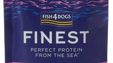 FISH4DOGS Finest Plic pentru câini, cu bucăţi de Peşte alb şi Somon 100g