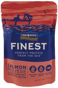 FISH4DOGS Finest Plic pentru câini, mousse cu Somon 100g - 1