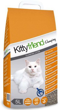 KITTYFRIEND Clumping Nisip pentru pisici, bentonită 5L/5,25kg - 1