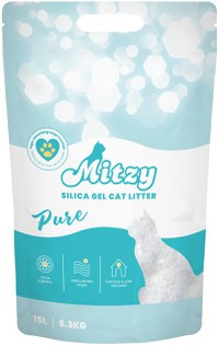 MITZY SILICA GEL PURE, Nisip silicat pentru pisici - 1