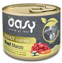 OASY Conservă pentru câini, Small/Mini, cu Vită, fără cereale 200g - 1