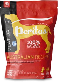 PERITAS Meniu Australian, hrană congelată pt câini, chiftelte Vită 250g - 1