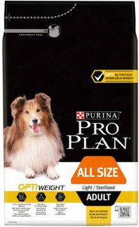 PRO PLAN Hrană uscată LIGHT pt câini Adulţi All Breed, cu Pui - 1