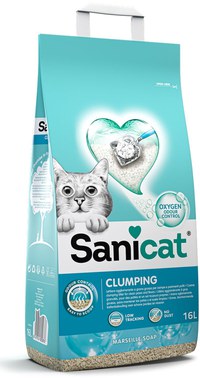 SANICAT Clumping Nisip pentru pisici Marseille soap, bentonită - 1