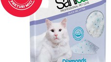 SANICAT Diamonds Nisip igienic silicat pentru pisici 7,5L/3,45kg