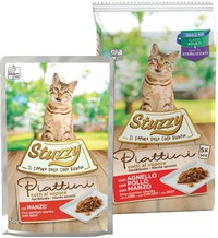 STUZZY Cat Piattini Pachet plicuri pentru pisici, cu Carne 5x50g - 1