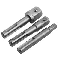 3 Adaptoare SDS-plus diametru 10 mm x 1/4"; diametru 10 mm x 3/8"; diametru 10 mm x 1/2" - 1