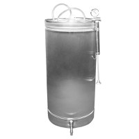 Butoi Inox cu Capac Flotant si Canea, 180L - 1