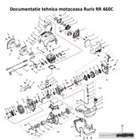 Cilindru pentru motocoasa Ruris RR 460C - 1