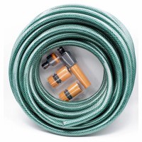 Furtun Gradina cu Insertie, 12.7mm, 1/2 toli, Rola 15m, 20 Bari, cu Conectori Inclusi - 1