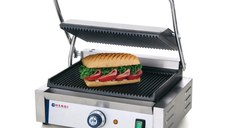 Grill Panini, Profesional, Hendi, 2200W, Din Fonta cu Invelis Ceramic, Suprafata Grill 340 x 230 mm