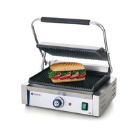 Grill Panini, Profesional, Hendi, 2200W, Din Fonta cu Invelis Ceramic, Suprafata Grill 340 x 230 mm - 1