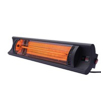 Incalzitor Terasa Patio cu Infrarosu, negru , 220-240V/2000W, 130x90x(H)900 mm - 1