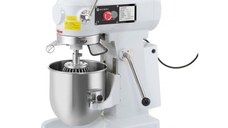 Mixer profesional planetar spirala cu vas detasabil 3 viteze, roti pivotante, vas inox, Hendi 10 litri 500 W, 390x404x (H) 620 mm