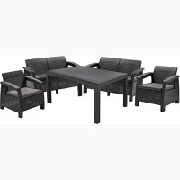 Set mobilier de gradina CORFU II FIESTA Grafit / Gri-rece - 1