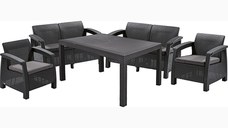 Set mobilier de gradina CORFU II FIESTA Grafit / Gri-rece