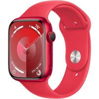 Apple Watch 9, GPS, Cellular, Carcasa RED Aluminium 45mm, RED Sport Band - S/M - 1