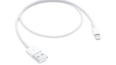 Cablu de date Apple Lightning USB, 0.5 m, Alb