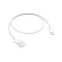 Cablu de date Apple Lightning USB, 0.5 m, Alb - 1