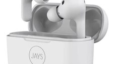 Casti In-Ear JAYS t-Seven, True Wireless, Bluetooth, Microfon, Noise Cancelling, Alb