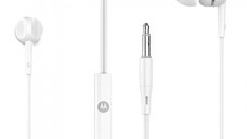 Casti In-Ear Motorola Pace 105, Cu fir Jack 3,5mm, Alb