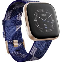 Ceas Smartwatch FITBIT, Versa 2 Special Edition, NFC, Copper Rose Aluminum, Navy - 1