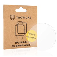 Folie protectie smartwatch pentru Samsung Galaxy Watch 4 42mm, Tactical, Plastic, Transparent - 1