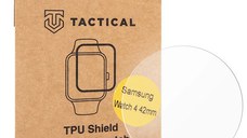 Folie protectie smartwatch pentru Samsung Galaxy Watch 4 42mm, Tactical, Plastic, Transparent