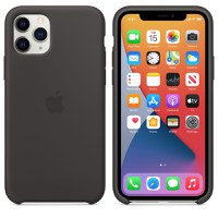 Husa de protectie telefon Apple pentru iPhone 11 Pro, Silicon, MWYN2ZM/A, Negru - 1