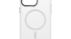 Husa de protectie telefon OBAL:ME pentru Apple iPhone 15 Pro Max, Misty Keeper, MagSafe, Alb