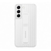 Husa de protectie telefon Samsung, Protective Standing Cover pentru Samsung Galaxy S22+, White - 1