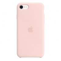 Husa telefon Apple pentru iPhone SE3, Silicone Case, Chalk Pink - 1