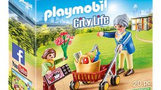 Jucarie Playmobil City Life, Bunica si fetita, 70194, Multicolor