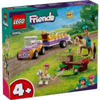 LEGO Friends: Remorca cu ponei si cal - 1