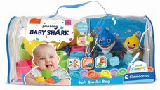 Plasa cu 22 de cuburi, Clementoni, Baby Shark, Multicolor