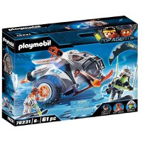 Playmobil Top Agents, Echipa de spioni cu planor de zapada, 70231, Multicolor - 1