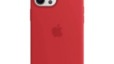 Resigilat - Husa telefon Apple pentru iPhone 12 Pro Max, MagSafe, Silicon, Red