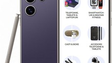 Telefon mobil Samsung Galaxy S24 Ultra 5G, 256GB, 12GB RAM, Dual-SIM, Violet Titanium