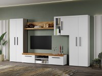 Set Mobila Living Bliss Alb/Stejar Auriu C02 - 1