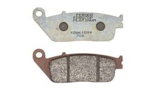 Plăcuțe de frână fata/spate, utilizare: route, material: platinum-P, 102x39x8,3mm compatibil: BMW C; CAGIVA GRAN CANYON, NAVIGATOR; HONDA CB, CB-1, CBF, CBR, CMX, GL, NM4, NSS, NT, NTV, PC, ST 125-1670 1987-2019