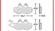 Plăcuțe frână față/spate, utilizare: offroad/route/scooters, material: organic-EC, 41,9x76,7x9mm compatibil: APRILIA SPORTCITY, SR; DERBI BOULEVARD; PIAGGIO/VESPA 946, BEVERLY, CARNABY 50-500 2000-2017