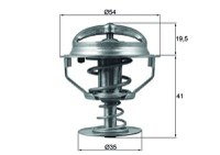 Termostat lichid racire 82°C MAHLE Ford Fiesta IV V KA Street KA 1.3/1.6 09.96-11.08 Diametru 54mm 35mm Inaltime 20mm 41mm - 1