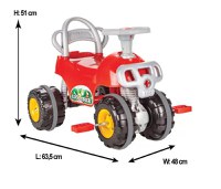 Atv cu pedale Pilsan Explorer Red - 3