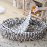 Babynest ajustabil BabyJem pentru nou nascut Pad Grey - 4